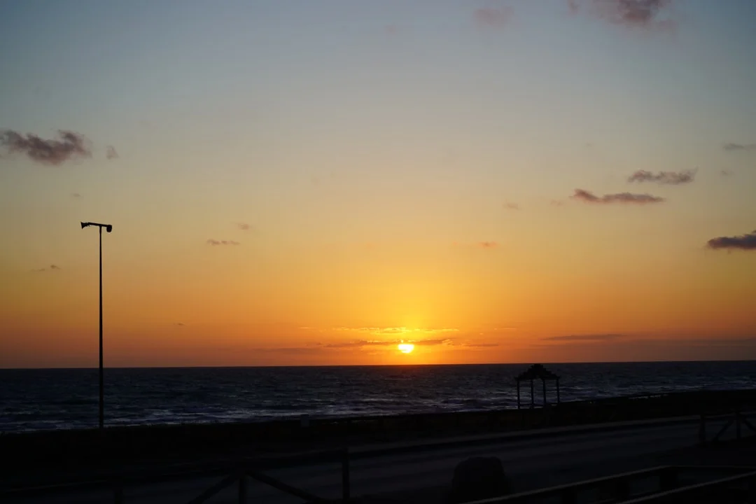 Cadiz beach sunset