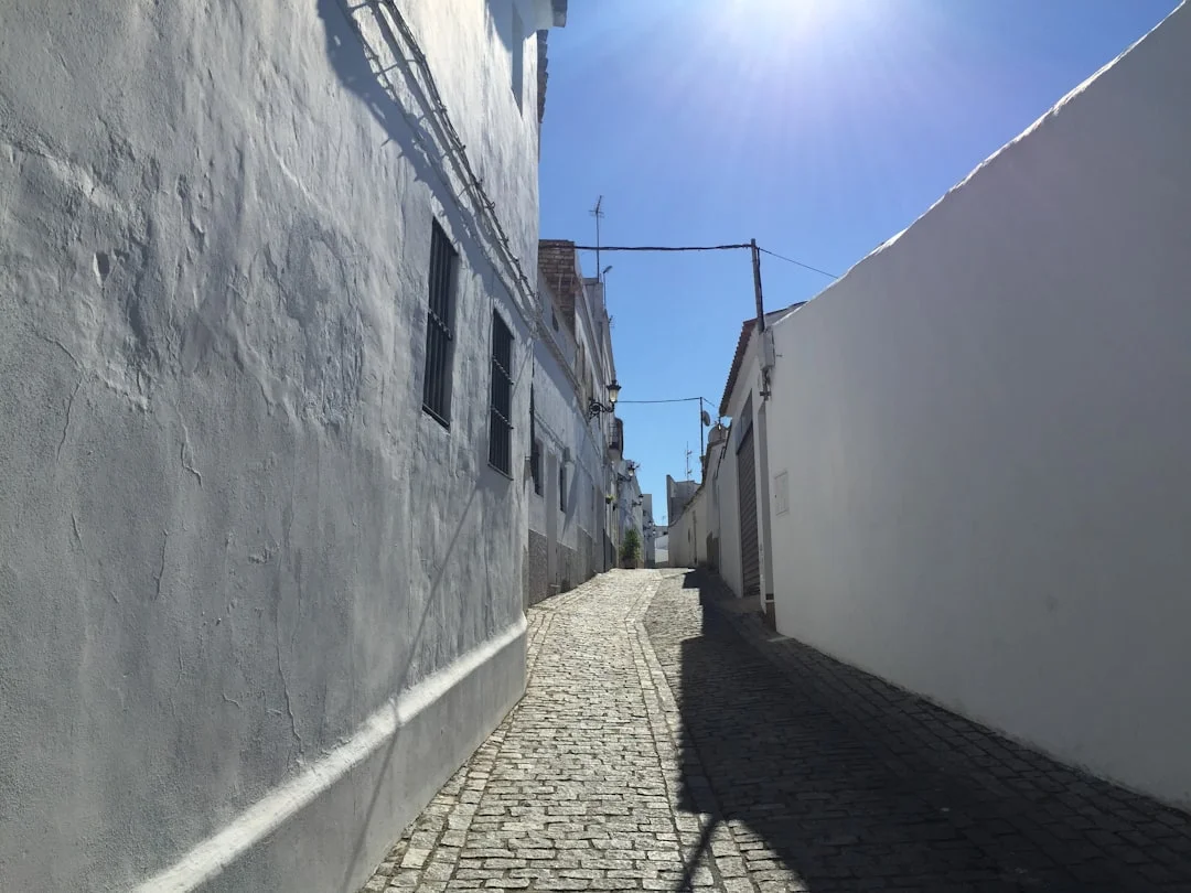 Cadiz whitewashed alley